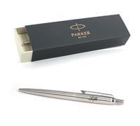 Personalised Custom Parker Jotter SS Pen chrome trim + Gift Box