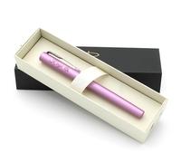 Personalised Custom Parker Vector XL Monochrome Pen (Lilac) + Gift Box | laser engraved Rollerball pen customised with your text ~ unique present for Birthday, Anniversary, Christmas, Wedding