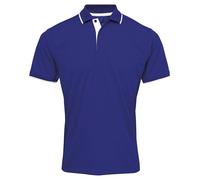 Personalised Custom Premier Contrast CoolChecker Polo Casual Short Sleeve PR618