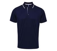 Personalised Custom Premier Contrast CoolChecker Polo Casual Short Sleeve PR618