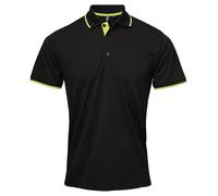 Personalised Custom Premier Contrast CoolChecker Polo Casual Short Sleeve PR618