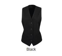 Personalised Custom Premier Women lined Polyester Waistcoat Workwear Staff PR623