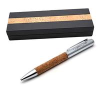 Personalised Custom Premium Cork Metal Pen + Gift Box | Design A Truly Unique Present | Laser Engraved