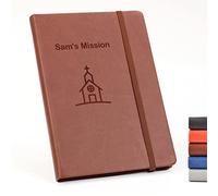 Personalised Custom Premium Hardcover Notebook | Design A Truly Unique Journal | Laser Engraved Gift Idea - A6, brown