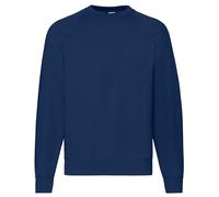 Personalised custom printed text Fruit of the Loom Classic Raglan sweatshirt