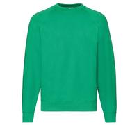 Personalised custom printed text Fruit of the Loom Classic Raglan sweatshirt