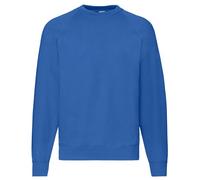 Personalised custom printed text Fruit of the Loom Classic Raglan sweatshirt