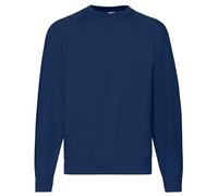 Personalised custom printed text Fruit of the Loom Classic Raglan sweatshirt