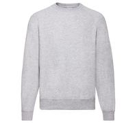 Personalised custom printed text Fruit of the Loom Classic Raglan sweatshirt