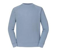 Personalised custom printed text Fruit of the Loom Classic Raglan sweatshirt