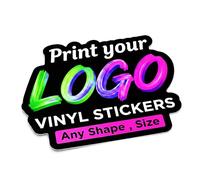Personalised Custom Shape Logo Stickers, Contour Cut Vinyl Stickers, Custom Die Cut Business Labels, Waterproof Self Adhesive Decals, White, Transparent, Gold, Silver & Holographic