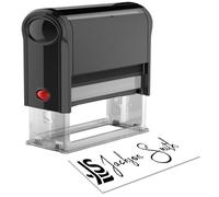 Personalised Custom Signature Stamp for Business Ink Stamps Personalised Ink Return to Sender Stamps Self Inking Stamp Logo - Round, 9 Colors, 4 Sizes