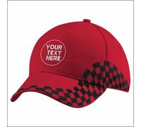 Personalised Custom TEXT Embroidered Adjustable Casual Baseball Grand Prix Cap