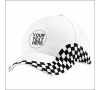 Personalised Custom TEXT Embroidered Adjustable Casual Baseball Grand Prix Cap