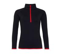 Personalised Custom Women's Cool ½ Zip Sweatshirt Girlie Raglan Running JC036