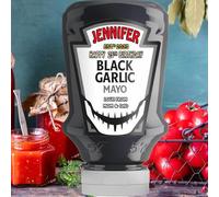 Personalised Customised Bottle Label Sticker for Heinz Black Garlic Mayo 220ml