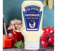 Personalised Customised Bottle Label Sticker for Heinz Mayonnaise Cream & Smooth, Birthday, Anniversary & Christmas