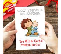 Personalised Customised Card For Congratulations on Becoming A Big Brother (#065)
