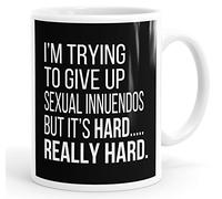 Personalised Customised I'm Trying to Give Up Sexual Innuendos Funny Mug Tea Cup Coffee