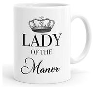 Personalised Customised Lady of The Manor Mug Funny Crown Design Coffee Tea Cup