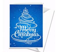 Personalised Customised Merry Christmas Xmas Greeting Card for Mummy, Daddy, Son, Daughter W04