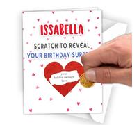 Personalised Customised Real Scratch to Reveal Your Surprise Card - Birthday Present gift for GirlFriend, Boyfriend (#050)