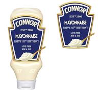 Personalised Customized Bottle Label Sticker for Heinz Mayonnaise Birthday Anniversary Christmas
