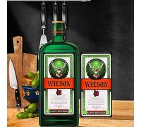 Personalised Customized Sticker Bottle Label Jagermeister for Birthday, Thank You, Christmas, Anniversary 70cl