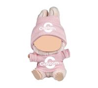 Personalised Cute Doll Clothes Suit for Labubu Doll, 2 Sets of Labubu Doll Knitted Outfit Dress Up Clothing Set Doll Accessories for 17CM Dolls(No Doll Only Clothes)