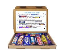 Personalised Dad Chocolate Message Board - Poem box card - Get Well Soon