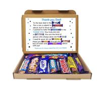 Personalised Dad Chocolate Message Board - Poem box card - Thank You Box