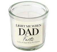 Personalised Dad Farts Candle, Funny Gift for Dads, Father's Day, Scented Scandle, Custom Message