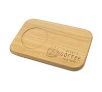 Personalised Daddy Coffee Board with Cup Holder Engraved Wooden Serving Tray Custom Name for Dad Coffee Lover Biscuit Snack Board Unique Dad Gifts from Kids