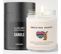 Personalised Daddy Gift - Luxury Soy Wax Candle - Vanilla, Jasmine, Sugared Almond - Makester