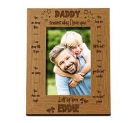 Personalised Daddy Photo Frame Gift The Reasons I Love You (5 x 7 Inch)