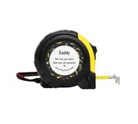 Personalised Daddy Tape Measure - 5 Metre Steel Measuring Tape, “If My Daddy Can’t Fix It No One Can” Toolbox Design, Custom Father’s Day Birthday DIY Gift for Dad