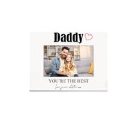 Personalised Daddy You're The Best White Photo Frame Gift For Dad
