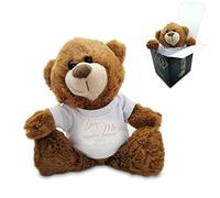Personalised Dark Brown Teddy Bear with You & Me, together forever Design, Gift Boxed, Personalise with Any Message for Valentines, Anniversaries