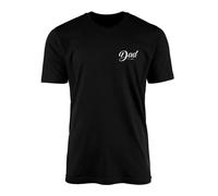 Personalised Date Dad Est. T-Shirt Top Tee - Father's Day Dad Daddy Father New Dad Expecting Pocket Print 2023 Mens Fashion Clothing Gifts Presents (Small, Black)