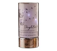 Personalised Daughter Memorial in Loving Memory Led Lamp with Dandelions