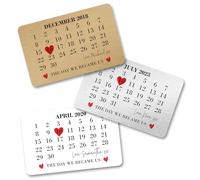 Personalised Day We Became Us Date Metal Card - Metal Card Wallet Insert