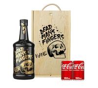 Personalised Dead Man's Fingers Spiced Rum Gift Set with Spirit - 70cl - Rum Gifts for Men, Alcohol Drinks for Her, Christmas, Birthday's, Father's Day, Mother's Day