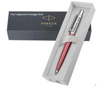 Personalised Deep Engraved Custom Parker Jotter Pen + Gift Box | Design A Truly Unique Present | Laser Engraved - RED