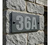 Personalised Deep Engraved Natural Slate House Number Gate Sign