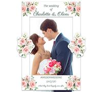 Personalised Deluxe Wedding Selfie Frame Photobooth Prop Decoration for Creating Fabulous Memories of Your Special Day - Blush