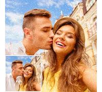 Personalised Diamond Art, Custom Diamond Painting Kits Adults, Create Your Own Diamond Painting, Personalised Crystal Art with Photo, Full Drill Embroidery Gifts for Home Decor, Round 30x50cm