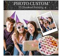 Personalised Diamond Art Custom Diamond Painting Kits for Adults, Create Your Own Diamond Painting Personalised Photo Private, Customised Diamond Art Pictures 5D Full Drill Crystal Art, 30x30cm