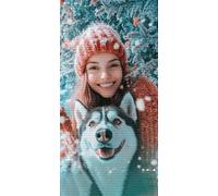 Personalised Diamond Art Kits Adults, 5D Custom Diamond Painting Crystal Art, Create Your Own Dimond Paintings, DIY Personalized Photo Custom Your Own Private Picture for Home Decor 32x56inch Y1-100