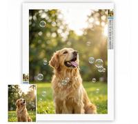 Personalised Diamond Art Kits Adults, 5D Custom Diamond Painting From Photo, DIY Full Drill Canvas Personalised Photo, Unique DIY Gifts for Home Decor, Private Custom Your Own Picture, 70x70cm C2-14