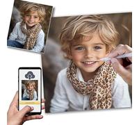 Personalised Diamond Art kits Adults,5D Diamond Painting 50x70cm,Create Your Own Diamonds Painting,DIY Canvas Personalised Photo,Create Unique Room decor with Kids,Loved Ones or Pet Portrait,0l-408